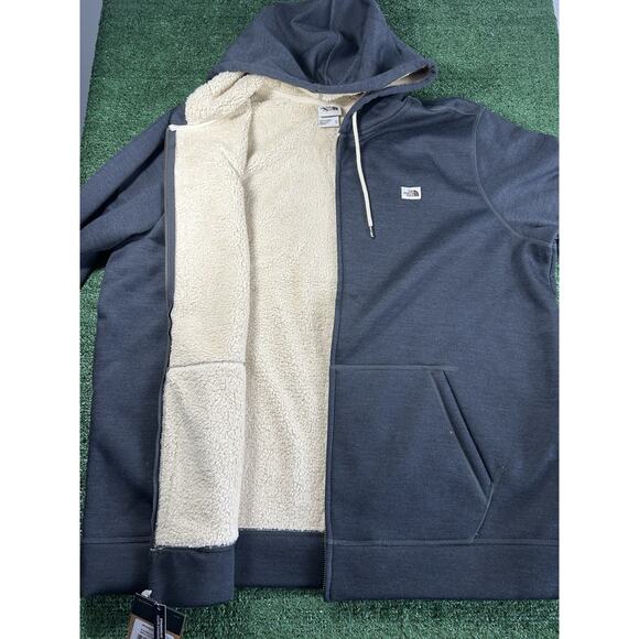 The North Face Sherpa Patrol Full Zip Hooded Jacket Mens 2XL Gray Full Zip - Picture 6 of 10